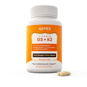 AEPEX Vitamin D3 + K2 Tablets – 60 Tablets